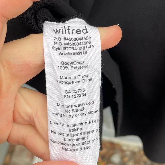 Wilfred Black Foucault dress, size 8 - Picture 9 of 9